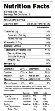 Quaker Oatmeal High Fiber Maple Brown Sugar Instant 8 Ings Whole Grain Rolled Oats Maltodextrin Sugar Natural And Artificial Flavor Salt Calcium Carbonate Guar Gum Sucralose Niacinamide
