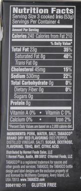 Hormel Hot & Spicy Little Sizzlers Pork Sausage Links 12Ct 