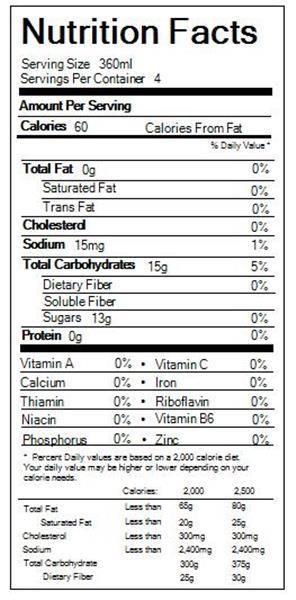 Carbs in Stok Yerba Mate Cold Brew Tea