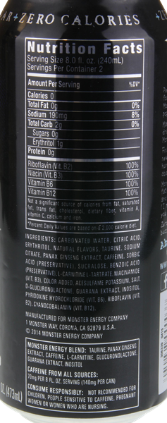 Monster Energy Zero Sugar Hy Vee Aisles Online Grocery Shopping