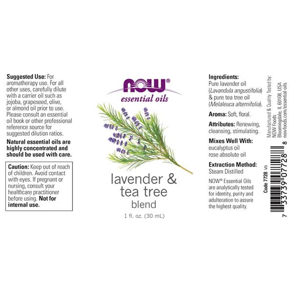 NOW Lavender & Tea Tree Essential Oil Blend | Hy-Vee Aisles Online Grocery  Shopping