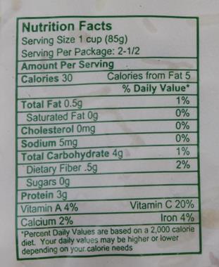 bean sprout nutrition