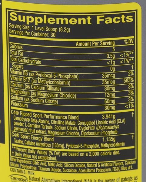 Cellucor C4 Ripped Sport Arctic Snow Cone Hy-Vee Aisles Online