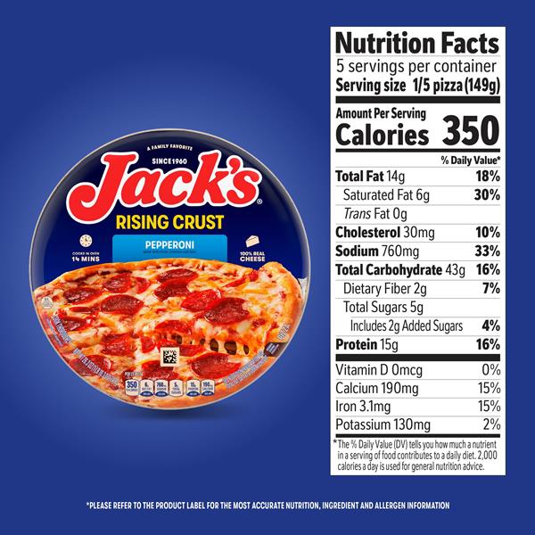 Jack's Rising Crust Pepperoni Pizza | Hy-Vee Aisles Online