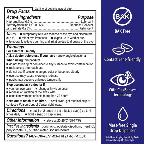 Rohto All-In-One, Redness Reliever, Cooling Eye Drops, Multi